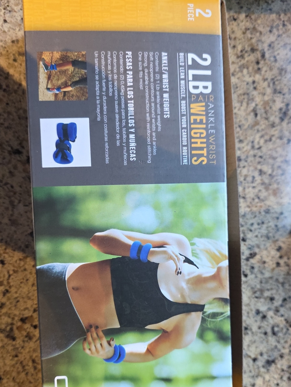 2 lb Pair Ankle Weights in Blue